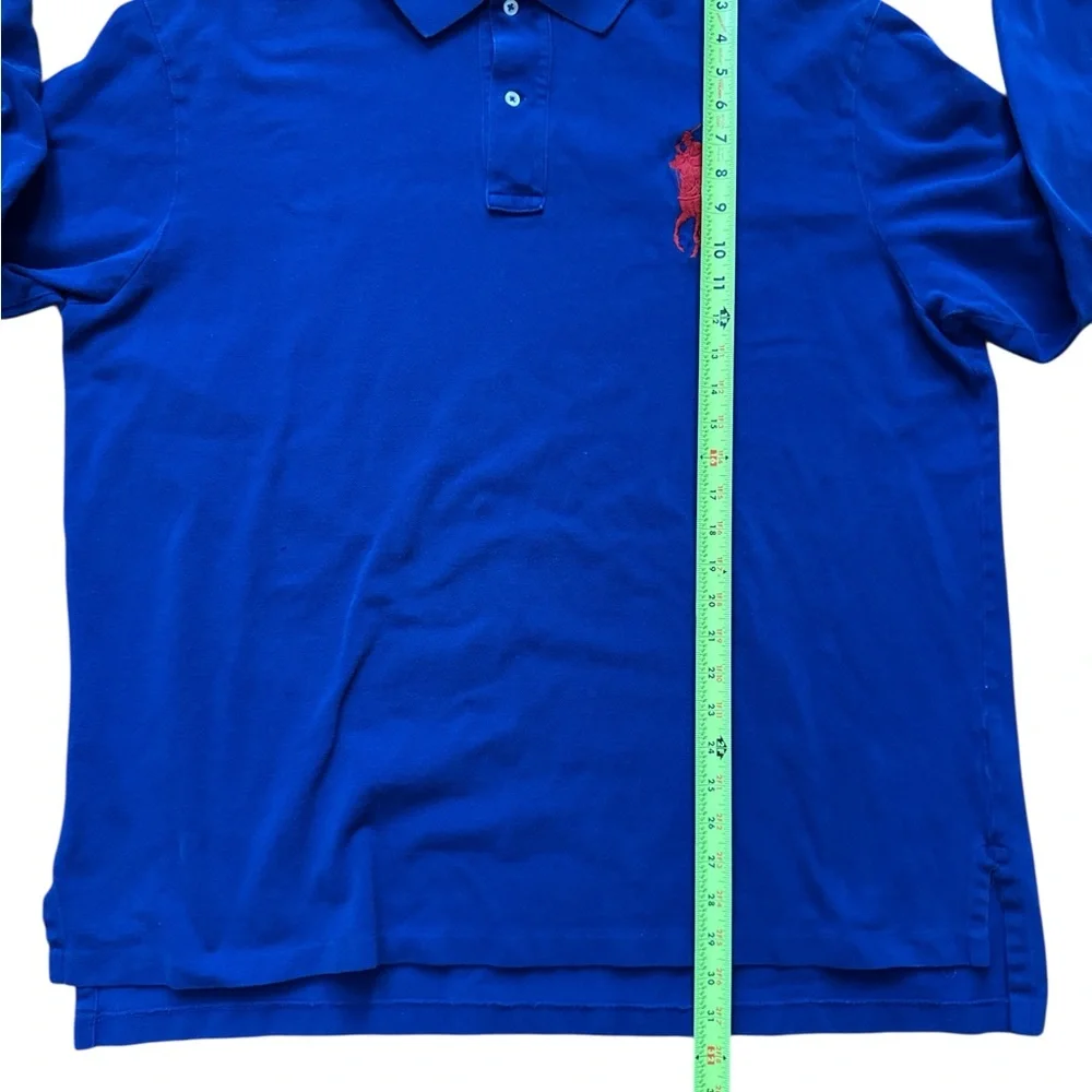 Polo Ralph Lauren Men’s Long Sleeve Polo Shirt Size 2XLT Tall Blue Big Pony Logo